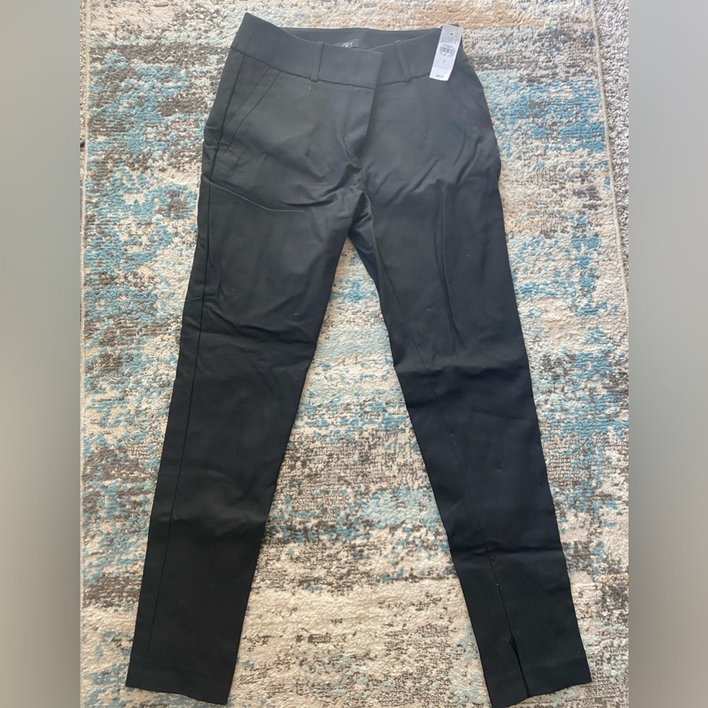 Women's petite black dress pants from Loft